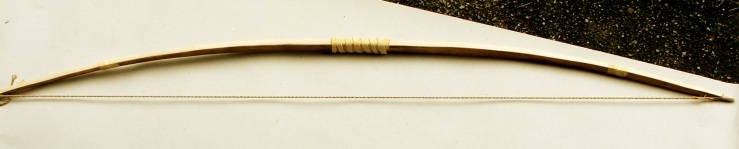 The ash- longbow for sale- 66" in length, drawing 46lbs at 28"