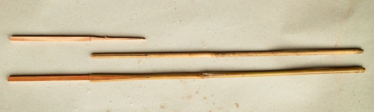 V- splicing of the foreshaft into the bamboo- shaft